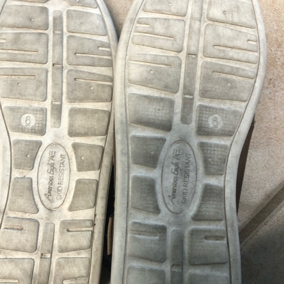 Mens American Eagle Brown Slip On Loafers Boat Shoes Size 6 - Picture 6 of 7